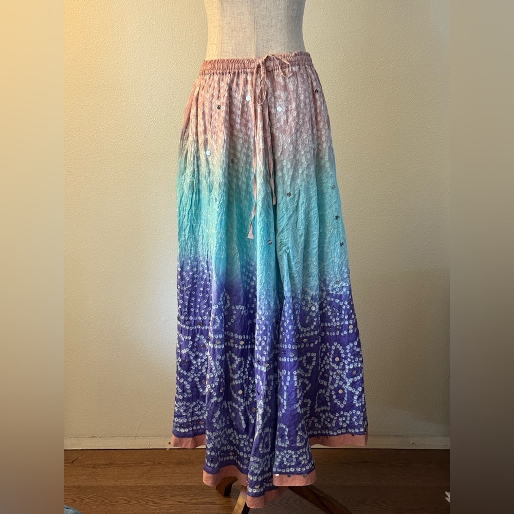 Bohemian Multicolor Maxi Skirt